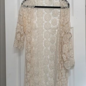Mossimo Crochet Duster